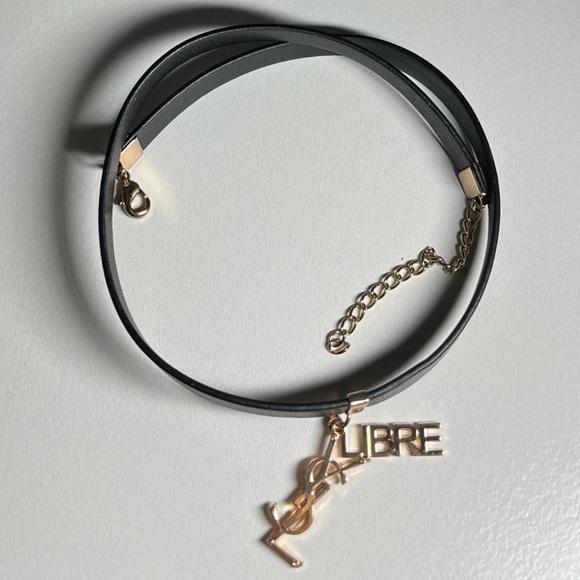 YSL Wrap Around Adjustable Bracelet with YSL & Libre Charm - Picture 4 of 7